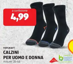 ALDI Topcraft calzini per uomo e donna offerta