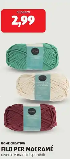ALDI Home creation filo per macramé offerta