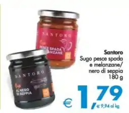 Deco Supermercati Santoro Sugo pesce spada e melanzane/ nero di seppia offerta