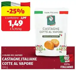 ALDI I colori del sapore castagne italiane cotte al vapore offerta