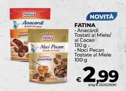 Coop FATINA Anacardi Tostati al Miele/ al Cacao offerta