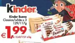 Deco Supermercati Kinder Bueno Classico/white x 3 offerta