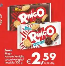 Deco Supermercati Pavesi Ringo formato famiglia cacao/vaniglia/ nocciola offerta