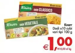 Deco Supermercati Knorr Dadi x10 cubi offerta