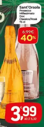 Crai Sant'Orsola Prosecco Millesimato Doc Classico/Rosè offerta