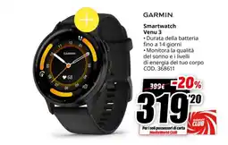MediaWorld GARMIN Smartwatch Venu 3 offerta