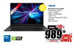 MediaWorld ASUS Notebook V16 V3607 offerta
