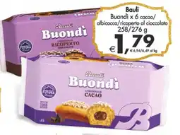 Deco Supermercati Bauli Buondì x 6 cacao/ albicocca/ricoperto al cioccolato offerta