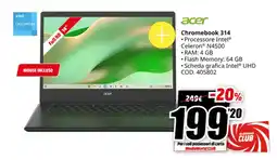 MediaWorld acer Chromebook 314 offerta