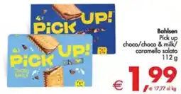 Deco Supermercati Bahlsen Pick up choco/choco & milk/ caramello salato offerta