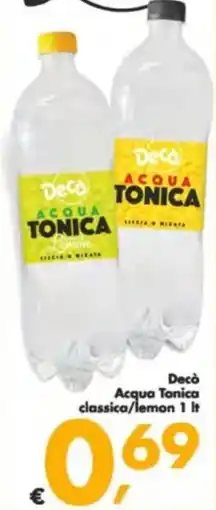 Deco Supermercati Decò Acqua Tonica classica/lemon offerta