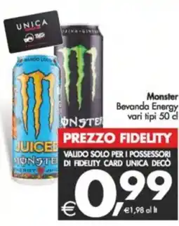 Deco Supermercati Monster Bevanda Energy offerta