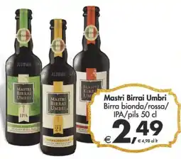 Deco Supermercati Mastri Birrai Umbri Birra bionda/rossa/ IPA/pils offerta