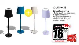 MediaWorld MUITOMAS Lampada da tavolo offerta