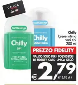 Deco Supermercati Chilly Igiene intima offerta