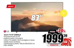 MediaWorld LG Smart TV 83" 83B56LA offerta