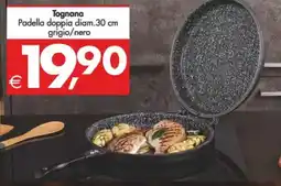 Deco Supermercati Tognana Padella doppia diam.30 cm grigio/nero offerta
