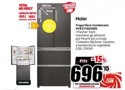 MediaWorld Haier Frigorifero Combinato HFR3718ENMD offerta
