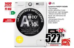 MediaWorld LG Lavatrice F4R3P11NSWB offerta