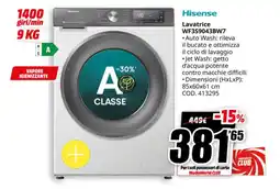 MediaWorld Hisense Lavatrice WF3S9043BW7 offerta