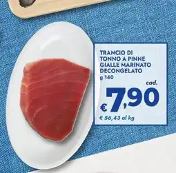 Bennet Trancio di tonno a pinne gialle marinato decongelato offerta