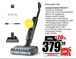 MediaWorld Rowenta Lavapavimenti XClean 7 offerta