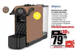 MediaWorld didiesse Macchina per caffè in Cialde DarkSide offerta