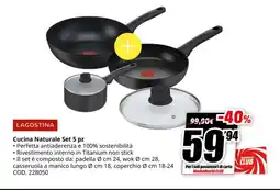 MediaWorld LAGOSTINA Cucina Naturale Set 5 pz offerta