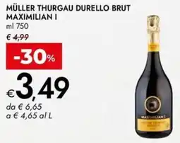 Bennet Müller thurgau durello brut MAXIMILIAN I offerta