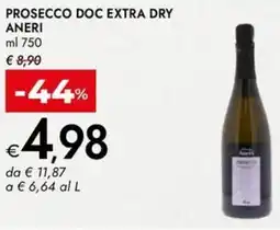 Bennet Prosecco doc extra dry ANERI offerta