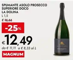 Bennet Spumante asolo prosecco superiore docg LA DOLINA offerta
