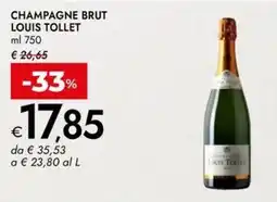 Bennet Champagne brut LOUIS TOLLET offerta