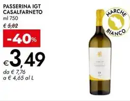 Bennet Passerina igt CASALFARNETO offerta