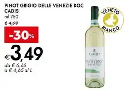 Bennet Pinot grigio delle venezie doc CADIS offerta