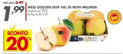 Italmark Mele golden dop val di non MELINDA offerta