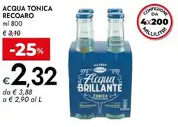 Bennet Acqua tonica RECOARO offerta