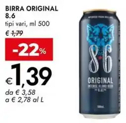 Bennet Birra original 8.6 offerta