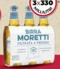 Bennet Birra filtrata a freddo MORETTI offerta