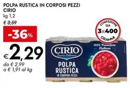 Bennet Polpa rustica in corposi pezzi CIRIO offerta