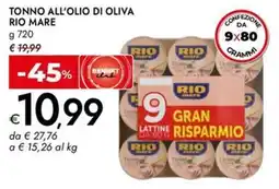 Bennet Tonno all'olio di oliva RIO MARE offerta