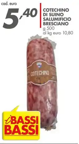 Italmark Cotechino di suino salumificio bresciano offerta