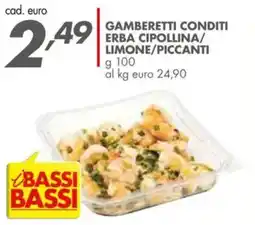 Italmark Gamberetti conditi erba cipollina/ limone/piccanti offerta