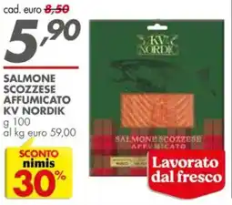 Italmark Salmone scozzese affumicato KV NORDIK offerta