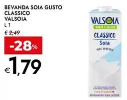 Bennet Bevanda soia gusto classico VALSOIA offerta