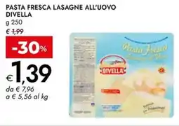 Bennet Pasta fresca lasagne all'uovo DIVELLA offerta