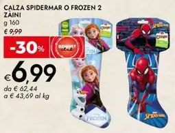 Bennet Calza spidermar o frozen 2 ZAINI offerta
