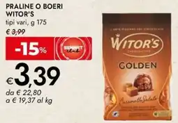 Bennet Praline o boeri WITOR'S offerta