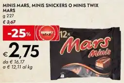 Bennet Minis mars, minis snickers o minis twix MARS offerta