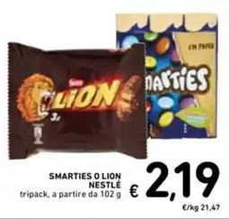 Spazio Conad Smarties o lion NESTLÉ offerta