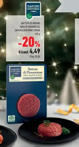 Conad Superstore Battuta di bovino adulto piemontese SAPORI&DINTORNI CONAD offerta